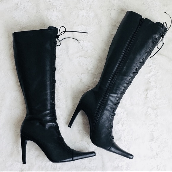 Steve Madden Shoes - *CLOSE OUT SALE*  black lace up detail boots